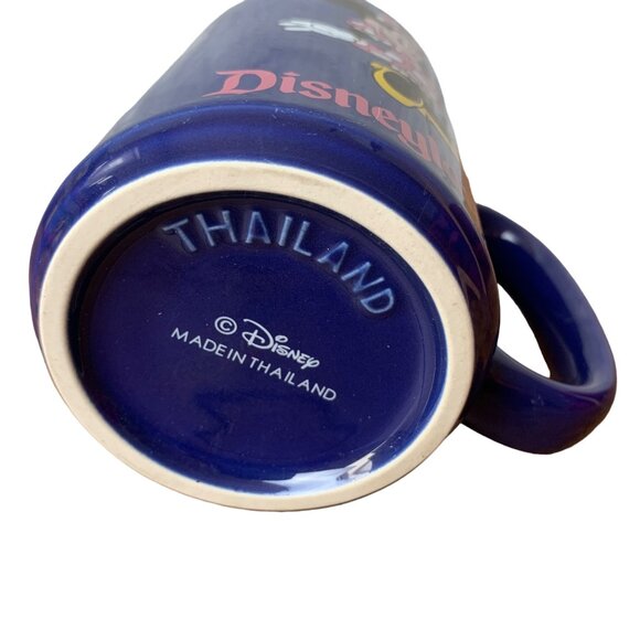 Disneyland Minnie Mouse Collector Coffee Mug Vintage 16 oz Blue Pink Polka Dot B - Picture 4 of 5